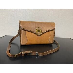 VTG Joo Kay Hand Tooled Western Cowgirl Festival Aztec Grunge Boho Leather Twee